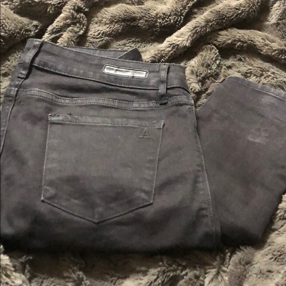 Black denim pants